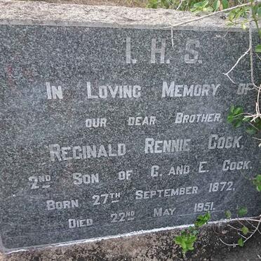 COCK Reginald Rennie 1872-1951