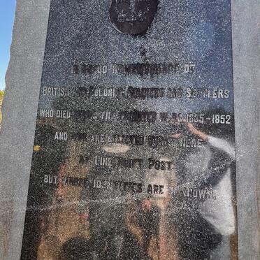 4. Line Drift Post Memorial Frontier Wars 1835-1852