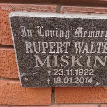 MISKIN Rupert Walter 1922-2014