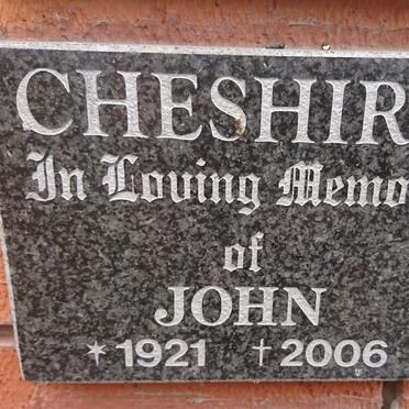 CHESHIRE John 1921-2006