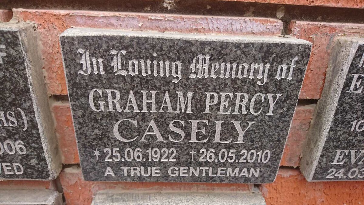 CASELY Graham Percy 1922-2010