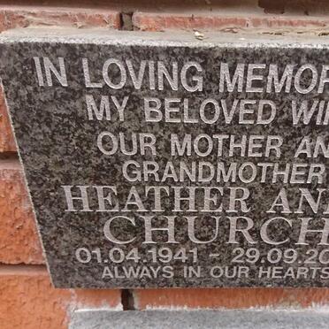 CHURCH Heather Anne 1941-2012