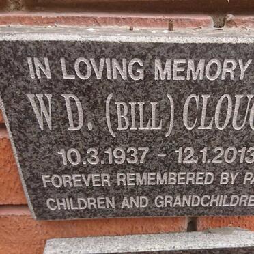 CLOUGH W.D. 1937-2013