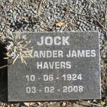HAVERS Alexander James 1924-2008
