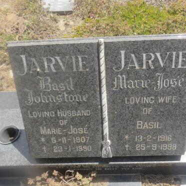 JARVIE Basil Johnstone 1907-1990 &amp; Marie Jose 1916-1998
