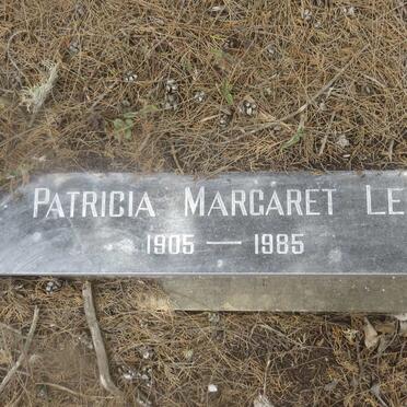 LEE Patricia Margaret 1905-1985