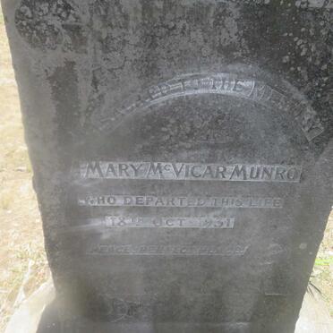 MUNRO Mary McVicar -1931