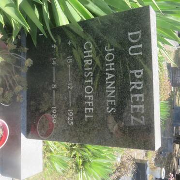 PREEZ Johannes Christoffel, du 1925-1989