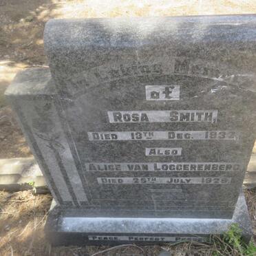 SMITH Rosa -1932 :: VAN LOGGERENBERG Alice -1929