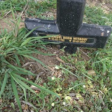 WITBOOI ?anuel Deon 1982-2017