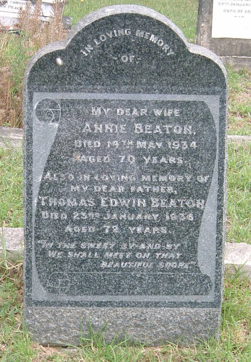 BEATON Thomas Edward  -1936 :: BEATON  Annie -1934