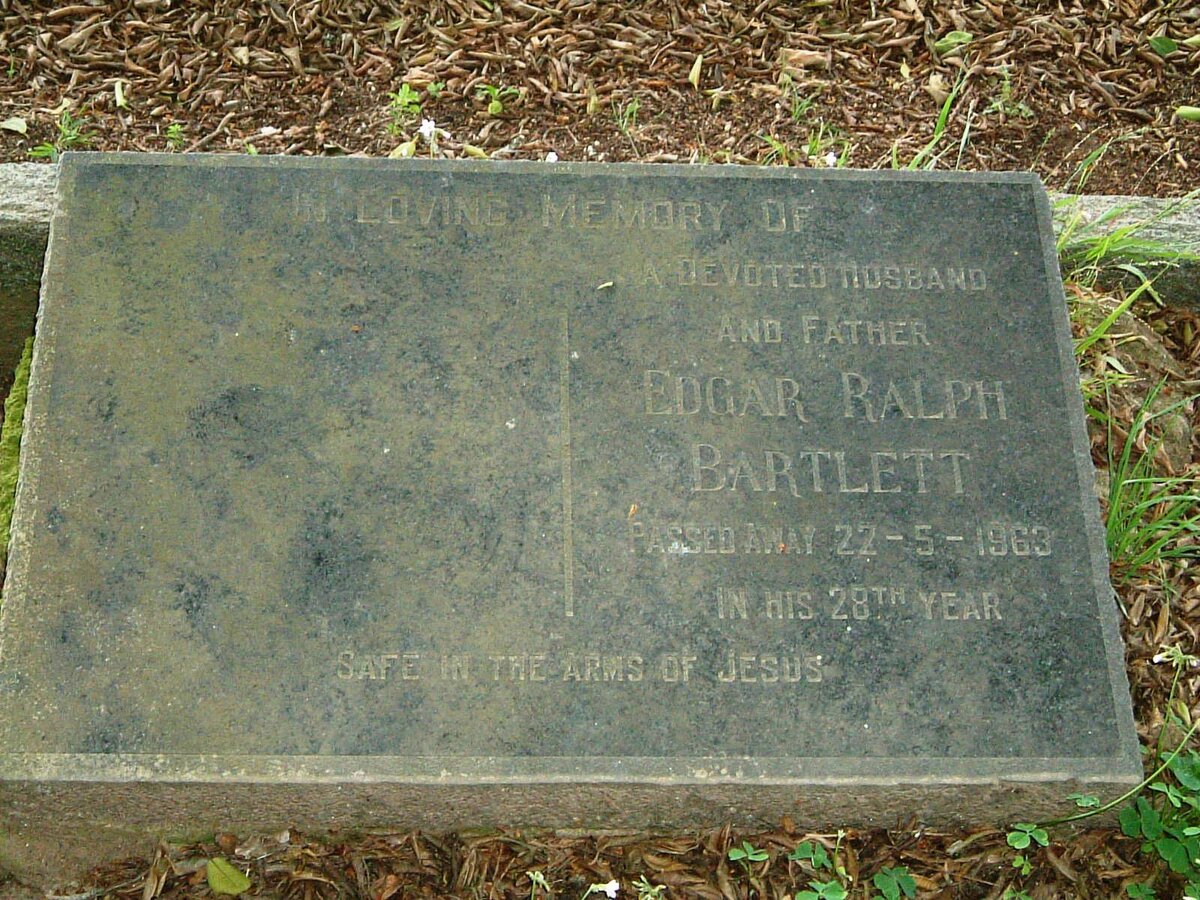 BARTLETT Edgar Ralph -1963