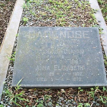 BARENDSE Douglas Graham 1921-1974 :: BARENDSE Anna 1932-1972