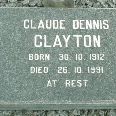 CLAYTON Claude Dennis 1912-1991