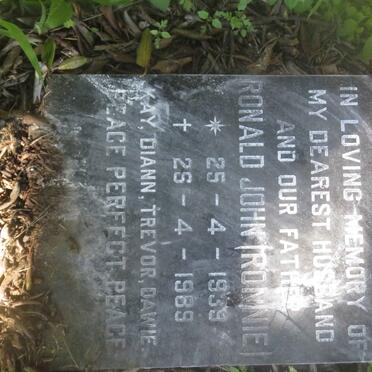 ECK Ronald John, van 1939-1989