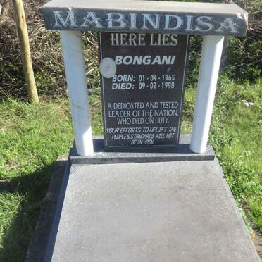 MABINDISA Bongani 1965-1998