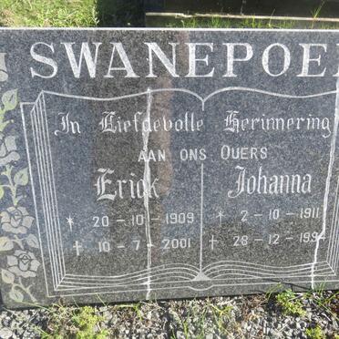 SWANEPOEL Erick 1909-2001 &amp; Johanna 1911-1994