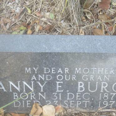 BURGESS Fanny E. 1872-1974