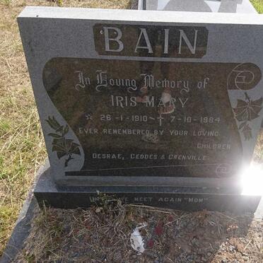 BAIN Iris Mary 1910-1984