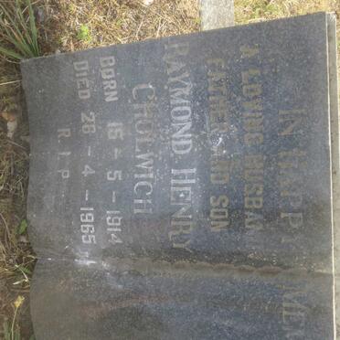 CHOLWICH Raymond Henry 1914-1965