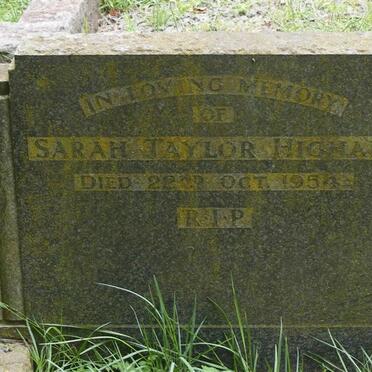 HIGHAM Sarah Taylor -1954