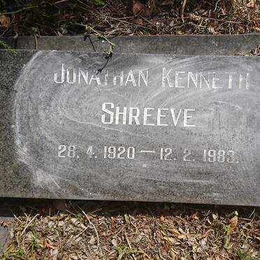 SHREEVE Jonathan Kenneth 1920-1983