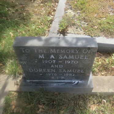 SAMUEL M.A. 1907-1970 :: SAMUEL Doreen 1976-1982