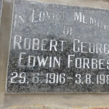 FORBES Robert George Edwin 1916-1984