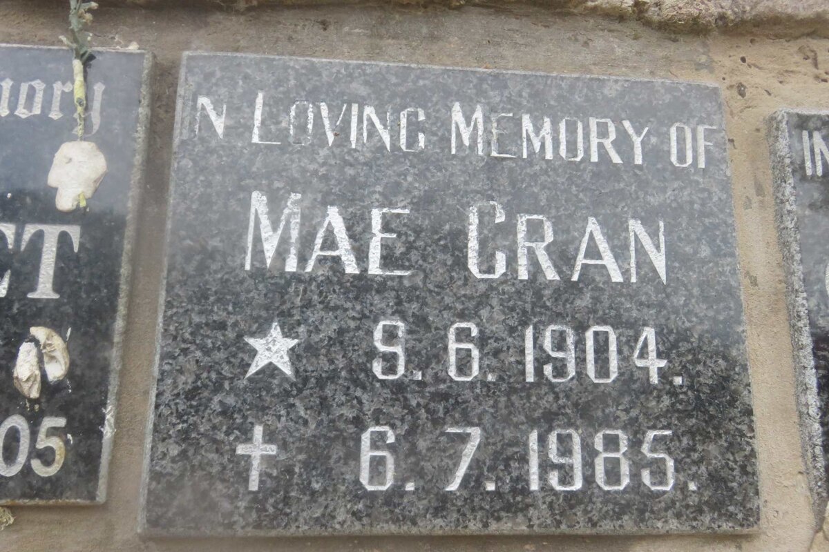 CRAN Mae 1904-1985