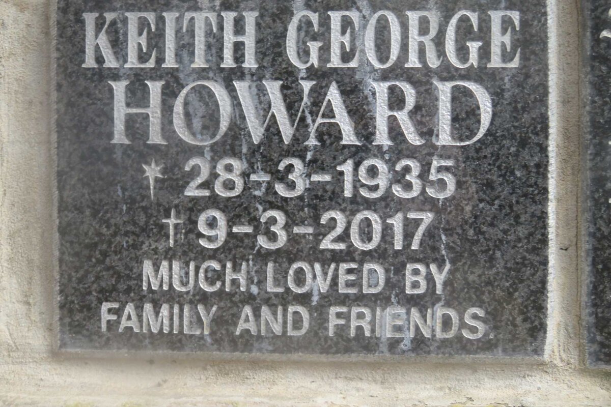 HOWARD Keith George 1935-2017 