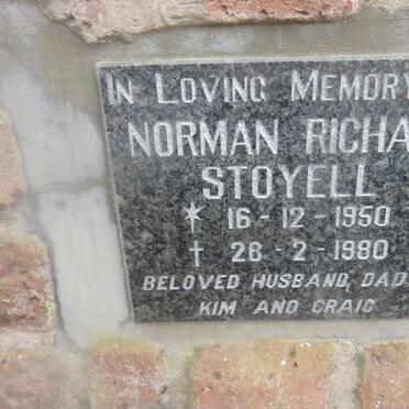 STOYELL Norman Richard 1950-1990