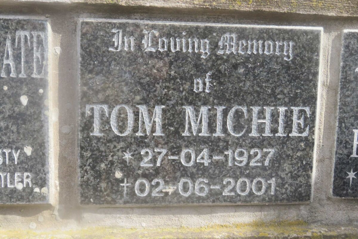 MICHIE Tom 1927-2001 