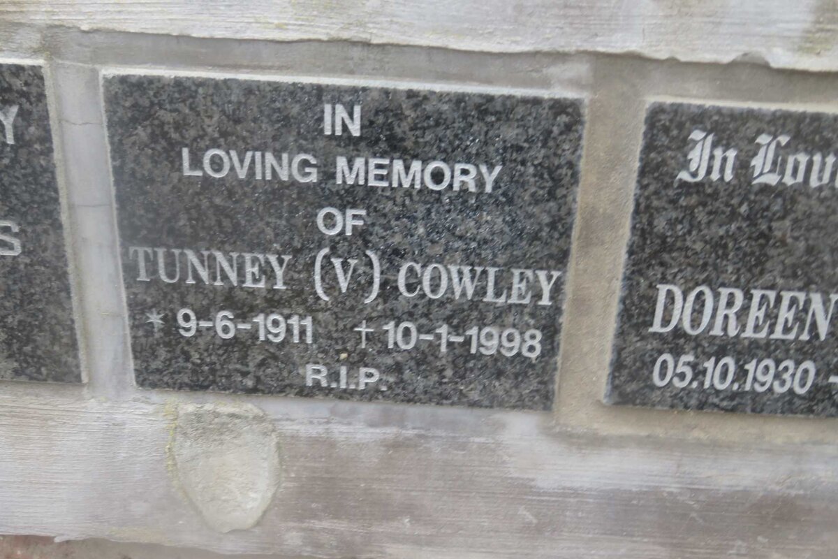 COWLEY V. 1911-1998