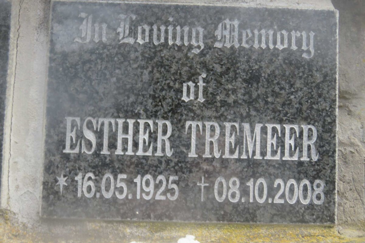 TREMEER Esther 1925-2008