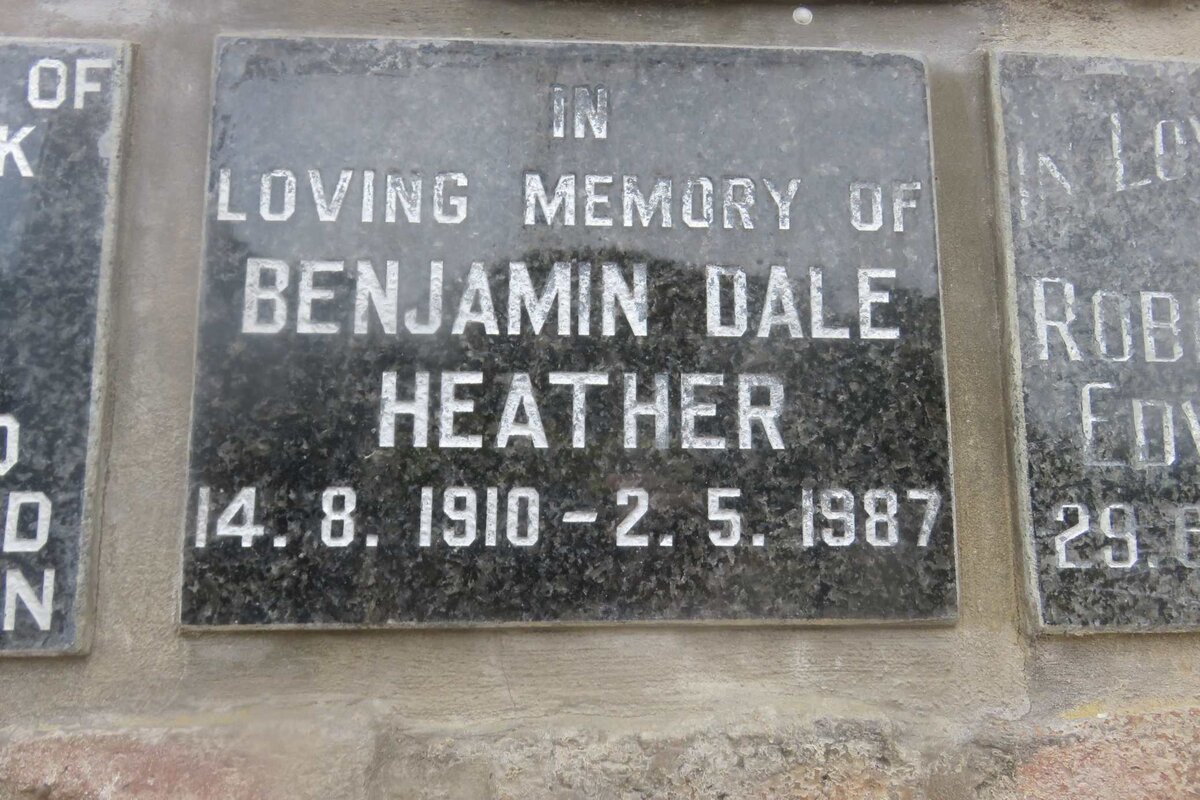 HEATHER Benjamin Dale 1910-1987