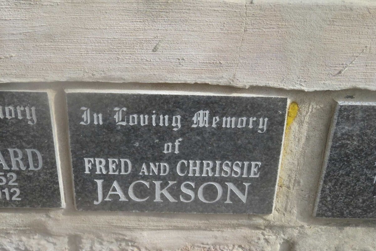JACKSON Fred &amp; Chrissie