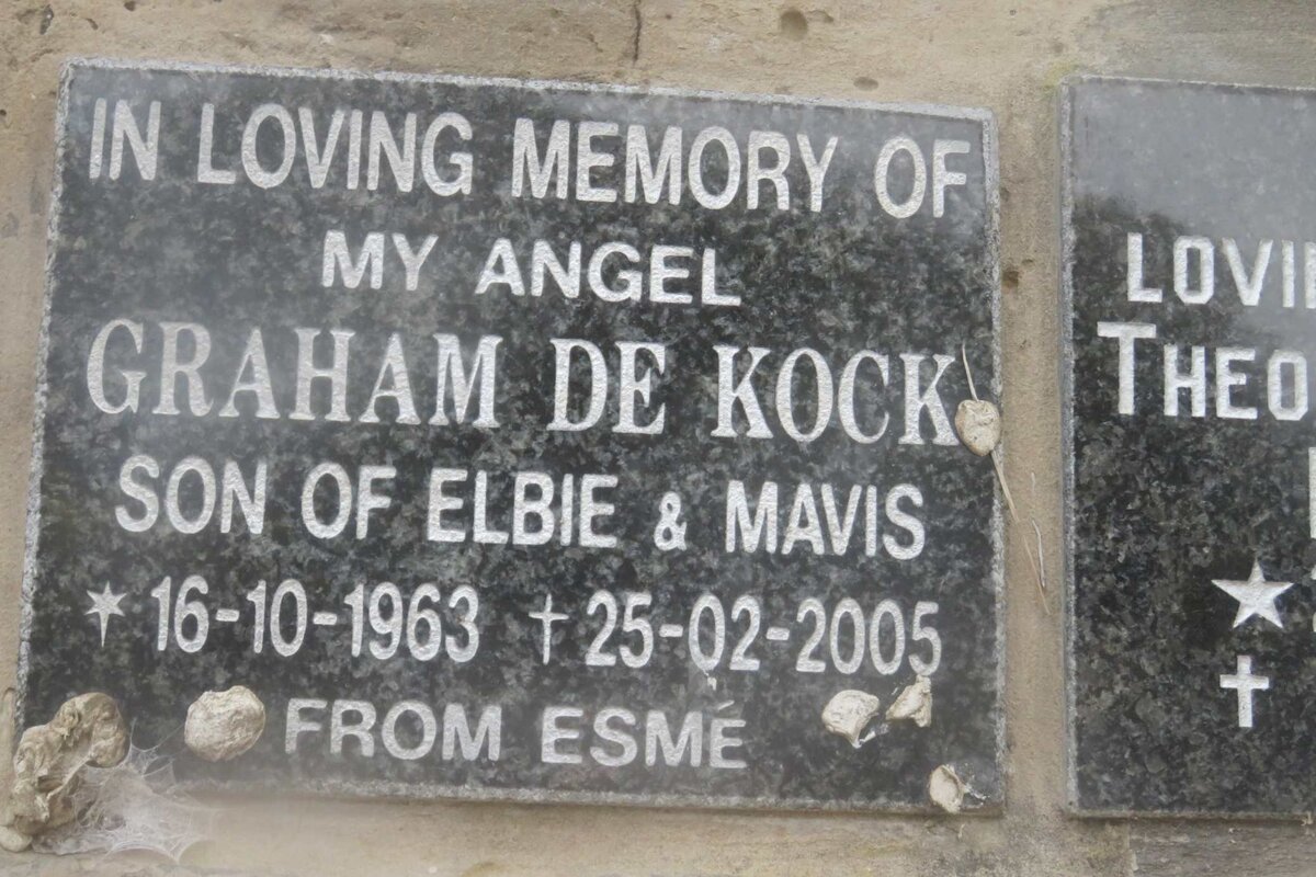 KOCK Graham, de 1963-2005