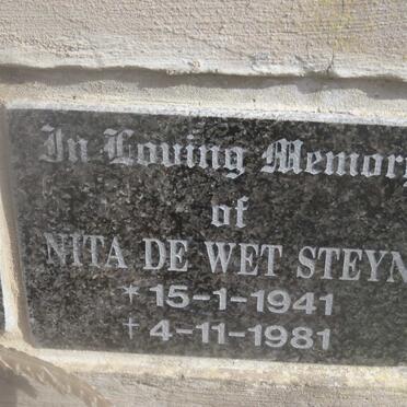 STEYN Nita de Wet 1941-1981