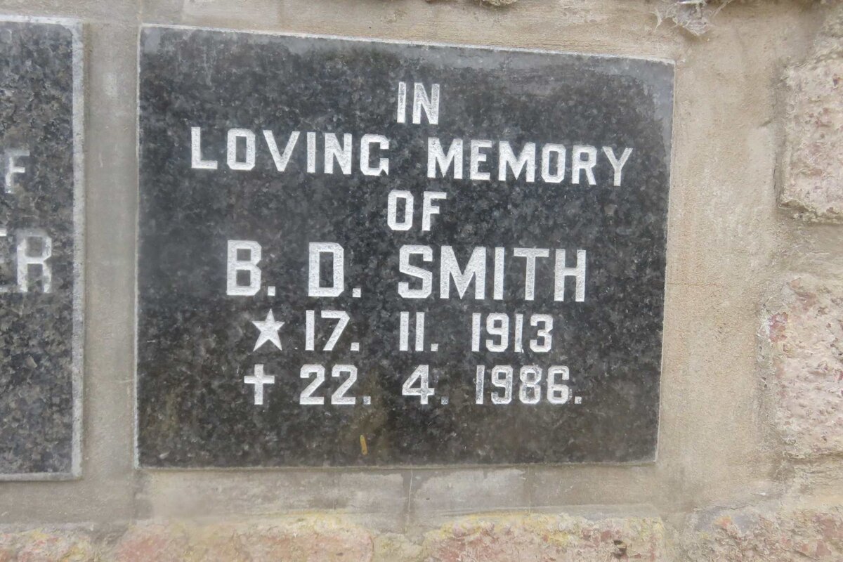 SMITH B.D. 1913-1986