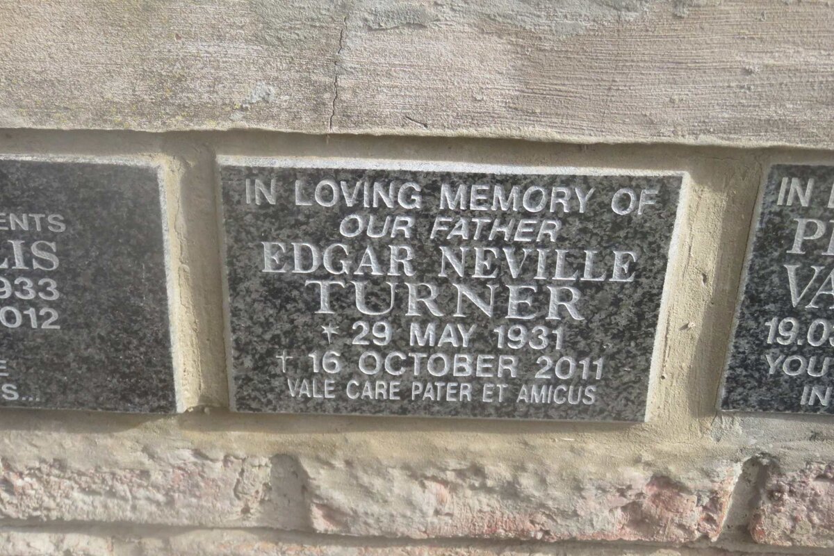 TURNER Edgar Neville 1931-2011