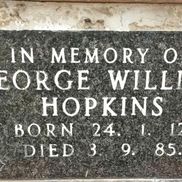 HOPKINS George William 1912-1985