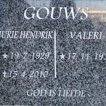 GOUWS Jurie Hendrik 1929-2010 &amp; Valeri 1931-
