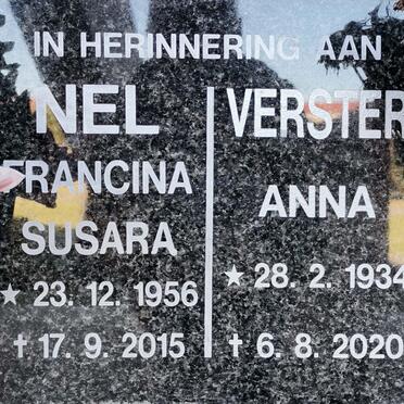 VERSTER Anna 1934-2020 :: NEL Francina Susara 1956-2015