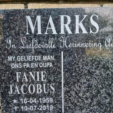 MARKS Fanie Jacobus 1959-2019