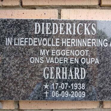 DIEDERICKS Gerhard 1938-2009