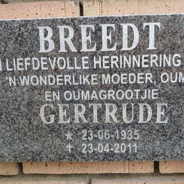 BREEDT Gertrude 1935-2011