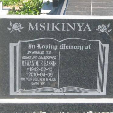 MSIKINYA Mzwandile Bassie 1942-2010