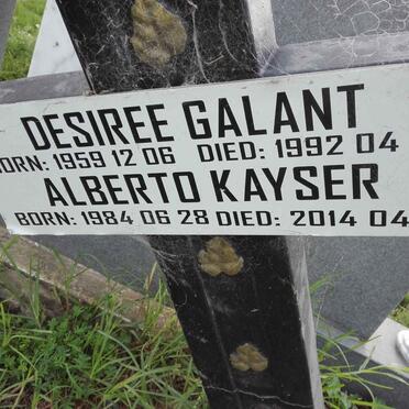 GALANT Desiree 1959-1992 :: KAYSER Alberto 1984-2014