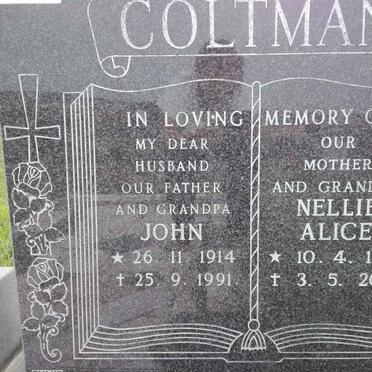 COLTMAN John 1914-1991 &amp; Nellie Alice 1921-2007 :: COLTMAN Nazeem 1969-2003