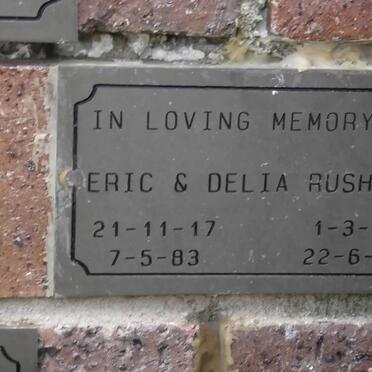RUSHMAN Erica 1917-1983 &amp; Delia 1923-2006